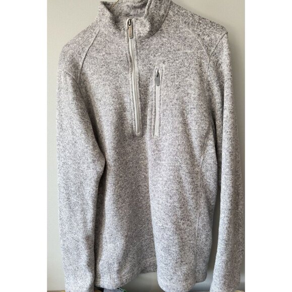 Woolrich Sweater Gray Mock Quarter Zip Pullover Outdoors Men Size M Casual - Picture 2 of 8